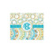 Teal Circles & Stripes Jigsaw Puzzle 110 Piece - Front