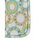 Teal Circles & Stripes Sanitizer Holder Keychain - Detail