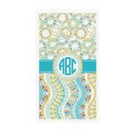 Teal Circles & Stripes Guest Paper Towels - Full Color - Standard (Personalized)