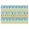 Teal Circles & Stripes Tissue Paper - Heavyweight - XL - Front