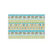 Teal Circles & Stripes Tissue Paper - Lightweight - Small - Front