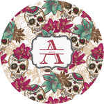 Sugar Skulls & Flowers Multipurpose Round Labels - 1" (Personalized)