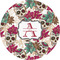 Sugar Skulls & Flowers 1" Multipurpose Round Labels - Single Sticker