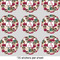 Sugar Skulls & Flowers 2" Multipurpose Round Labels - Sheet