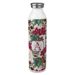 Sugar Skulls & Flowers 20oz Stainless Steel Water Bottle - Full Print (Personalized)