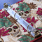 Sugar Skulls & Flowers 3 Ring Binders - Full Wrap - 1" - DETAIL