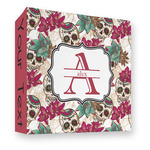 Sugar Skulls & Flowers 3 Ring Binder - Full Wrap - 3" (Personalized)