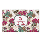 Sugar Skulls & Flowers 3' x 5' Patio Rug (Personalized)