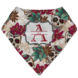 Sugar Skulls & Flowers Bandana Bib (Personalized)