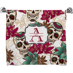 Sugar Skulls & Flowers Bath Towel (Personalized)