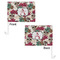 Sugar Skulls & Flowers Car Flag - 11" x 8" - Front & Back View