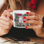 Sugar Skulls & Flowers Double Shot Espresso Cup - Single (Personalized)