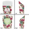 Sugar Skulls & Flowers French Fry Favor Box - Front & Back View