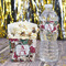 Sugar Skulls & Flowers French Fry Favor Box - w/ Water Bottle