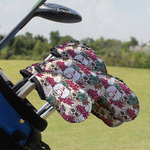 Sugar Skulls & Flowers Golf Club Iron Cover - Set of 9 (Personalized)