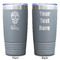 Sugar Skulls & Flowers Gray Polar Camel Tumbler - 20oz - Double Sided - Approval