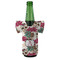 Sugar Skulls & Flowers Jersey Bottle Cooler - Set of 4 - FRONT (on bottle)