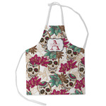 Sugar Skulls & Flowers Kid's Apron - Small (Personalized)