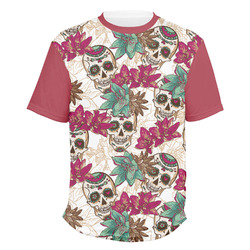Sugar Skulls & Flowers Men's Crew T-Shirt - Medium