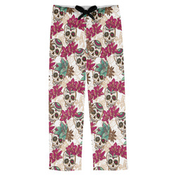 Sugar Skulls & Flowers Mens Pajama Pants - XS