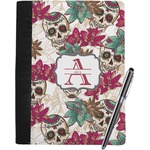 Sugar Skulls & Flowers Notebook Padfolio - Large w/ Name and Initial