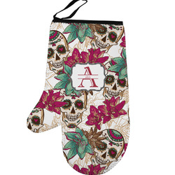 Sugar Skulls & Flowers Left Oven Mitt (Personalized)