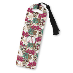 Sugar Skulls & Flowers Plastic Bookmark (Personalized)