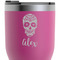 Sugar Skulls & Flowers RTIC Tumbler - Magenta - Close Up