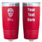 Sugar Skulls & Flowers Red Polar Camel Tumbler - 20oz - Double Sided - Approval