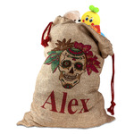 Sugar Skulls & Flowers Santa Sack (Personalized)