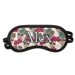 Sugar Skulls & Flowers Sleeping Eye Mask - Small (Personalized)