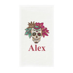 Sugar Skulls & Flowers Guest Paper Towels - Full Color - Standard (Personalized)