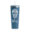 Sugar Skulls & Flowers Steel Blue RTIC Everyday Tumbler - 28 oz. - Front