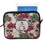 Sugar Skulls & Flowers Tablet Case / Sleeve - Large (Personalized)