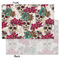 Sugar Skulls & Flowers Tissue Paper - Lightweight - Small - Front & Back