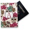 Sugar Skulls & Flowers Vinyl Passport Holder - Front