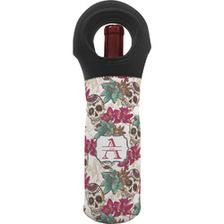 Sugar Skulls & Flowers Wine Tote Bag (Personalized)