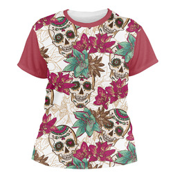 Sugar Skulls & Flowers Women's Crew T-Shirt - Small