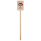 Sugar Skulls & Flowers Wooden 6.25" Stir Stick - Rectangular - Single Stick