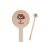 Sugar Skulls & Flowers Wooden 7.5" Stir Stick - Round - Closeup