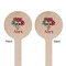 Sugar Skulls & Flowers Wooden 7.5" Stir Stick - Round - Double Sided - Front & Back