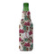 Sugar Skulls & Flowers Zipper Bottle Cooler - FRONT (bottle)