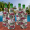 Sugar Skulls & Flowers Zipper Bottle Cooler - Set of 4 - LIFESTYLE