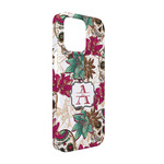 Sugar Skulls & Flowers iPhone Case - Plastic - iPhone 13 (Personalized)