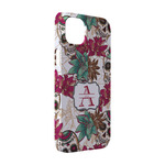 Sugar Skulls & Flowers iPhone Case - Plastic - iPhone 14 (Personalized)