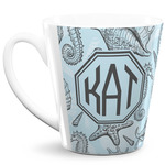 Sea-blue Seashells 12 Oz Latte Mug (Personalized)