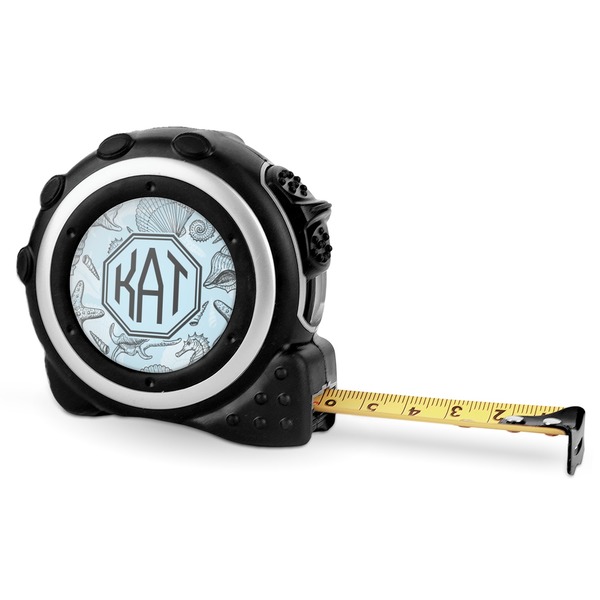 Custom Sea-blue Seashells Tape Measure - 16 Ft (Personalized)