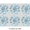 Sea-blue Seashells 3" Multipurpose Round Labels - Sheet