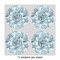 Sea-blue Seashells 4" Multipurpose Round Labels - Sheet