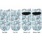 Sea-blue Seashells Adult Ankle Socks - Double Pair - Front and Back - Apvl